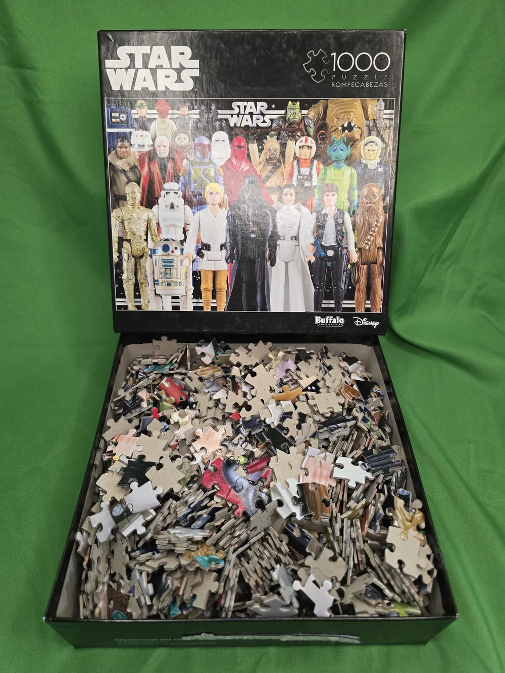 Star Wars Vintage Action Figures 1000 Piece Puzzle Buffalo Games 10600 Disney